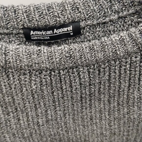 American Apparel Cropped Combed Cotton Sweater - Picture 4 of 9